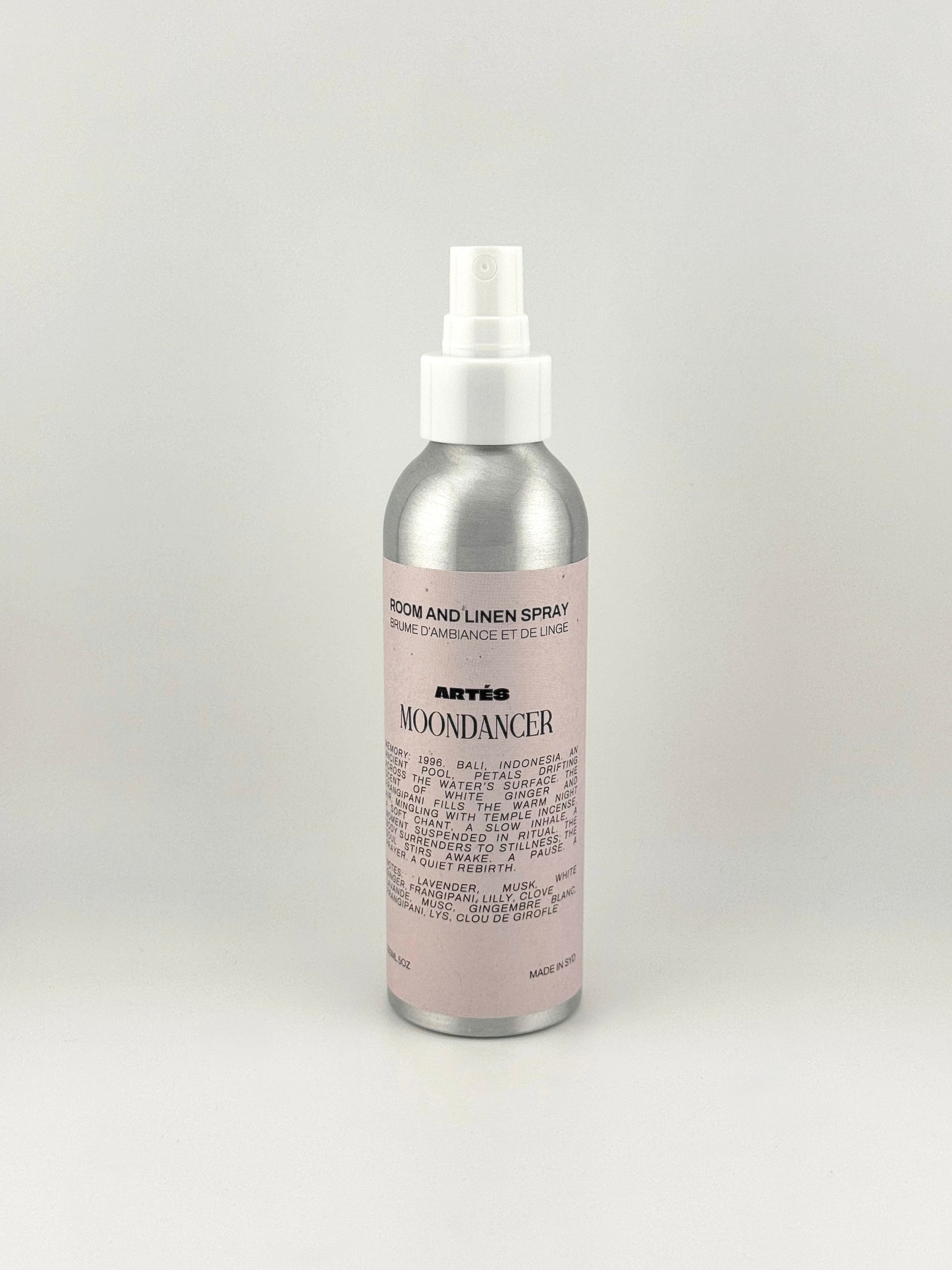 ARTES MOONDANCER Room & Linen Spray in signature aluminium vessel