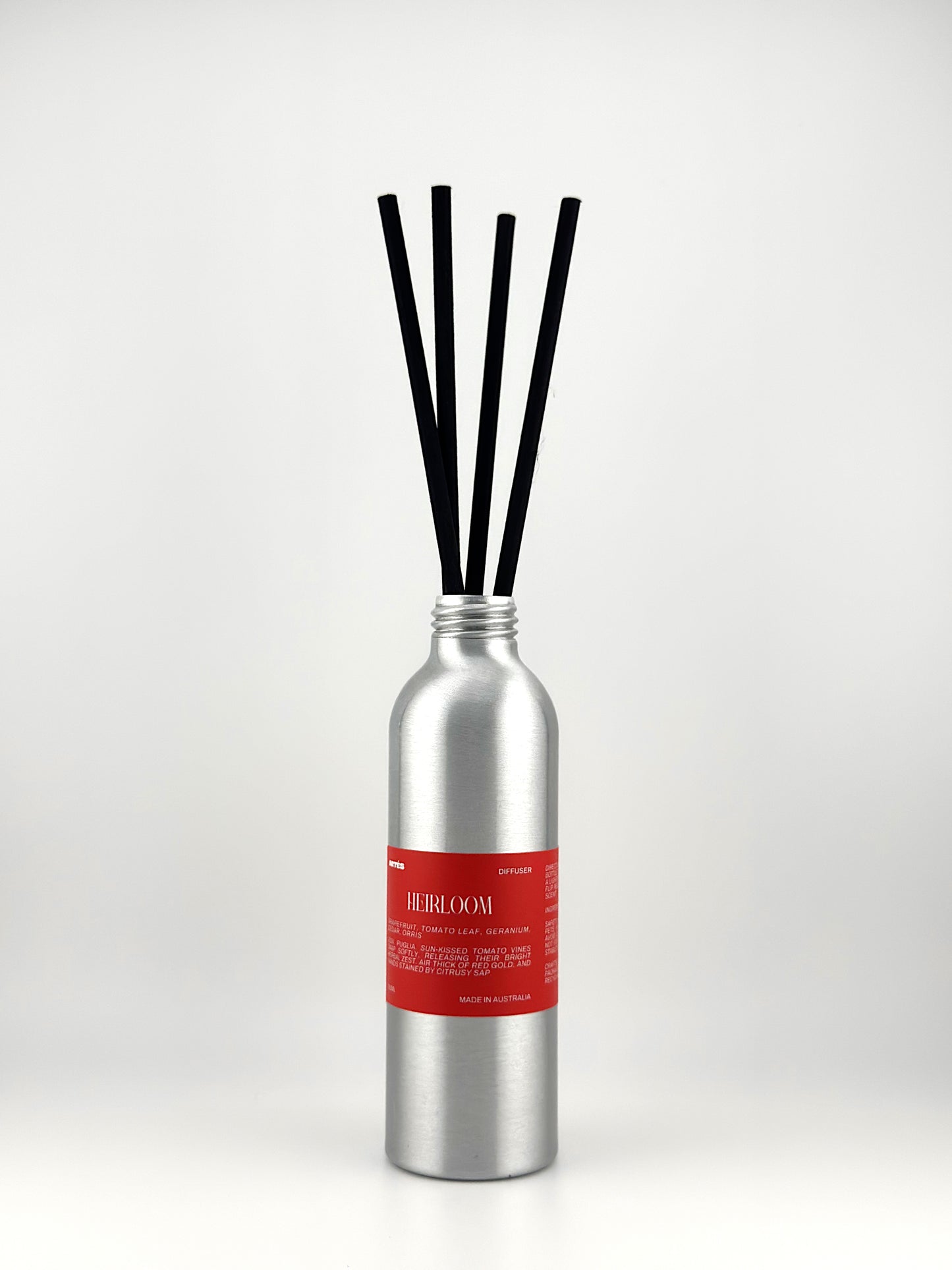 ARTES Heirloom reed diffuser in signature aluminium vessel
