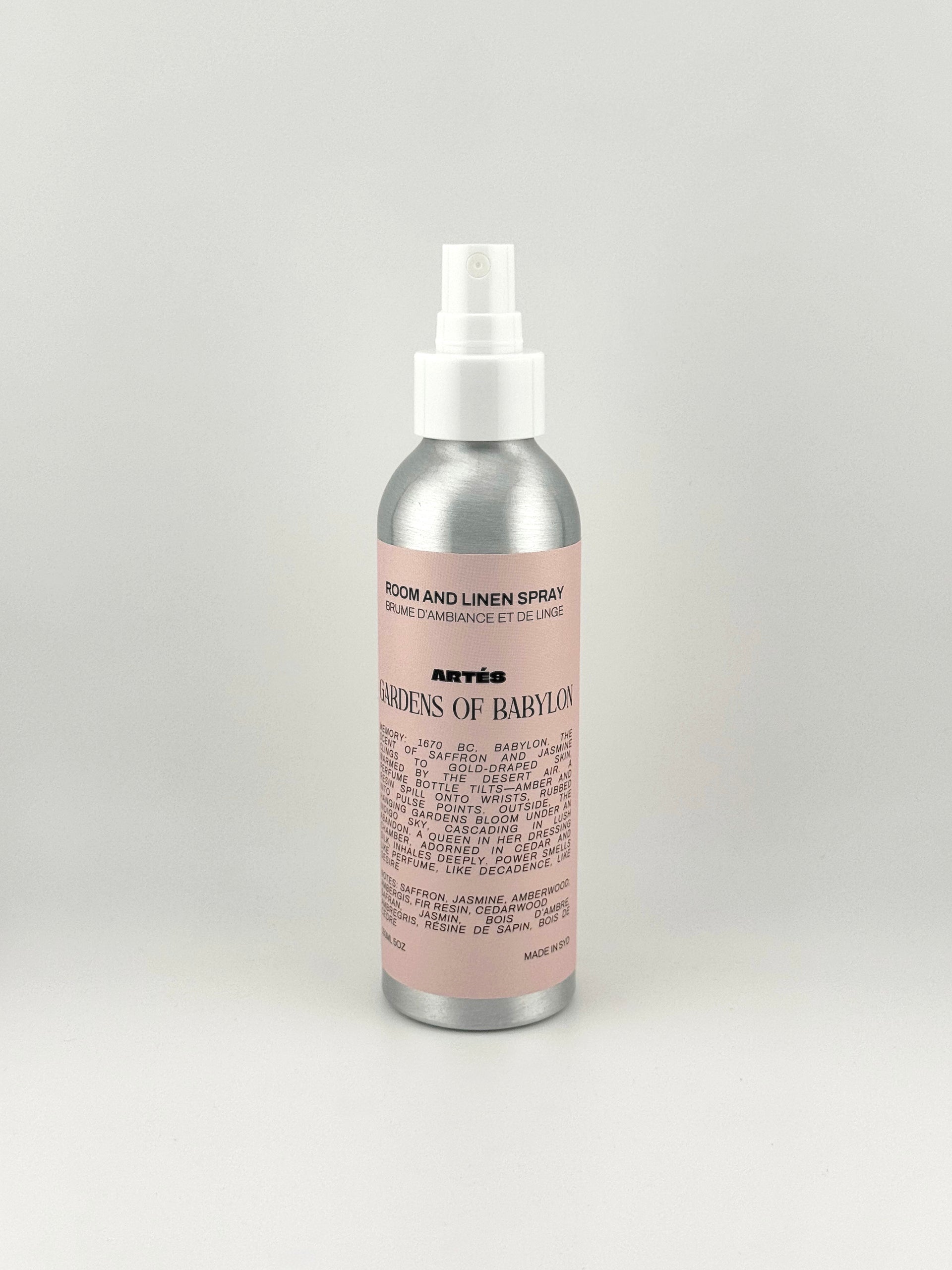 ARTES GARDENS OF BABYLON reed diffuser in signature aluminium vessel
