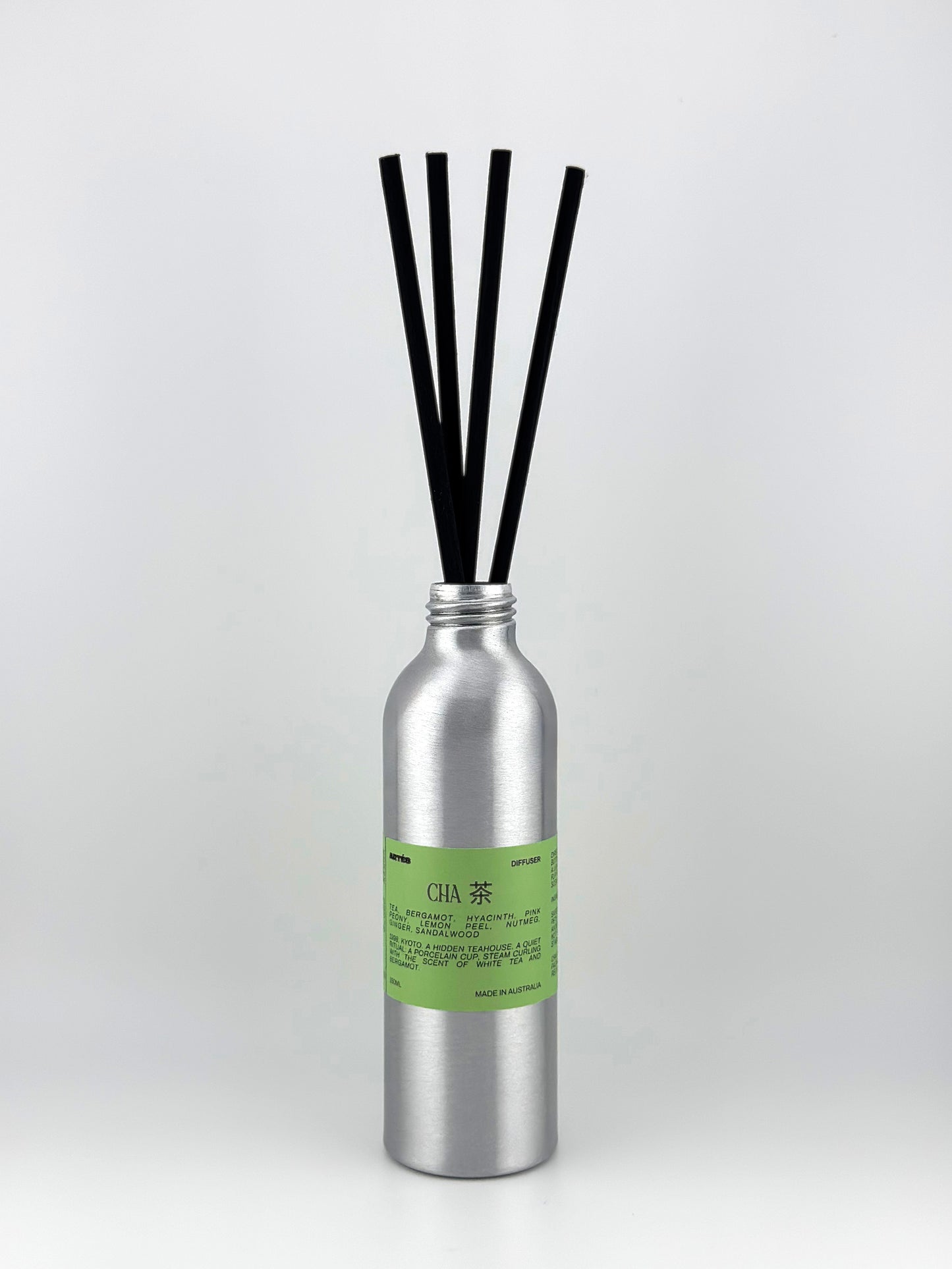 CHA TEA Reed Diffuser — white tea, bergamot & peony, 150ml | ARTES Australia