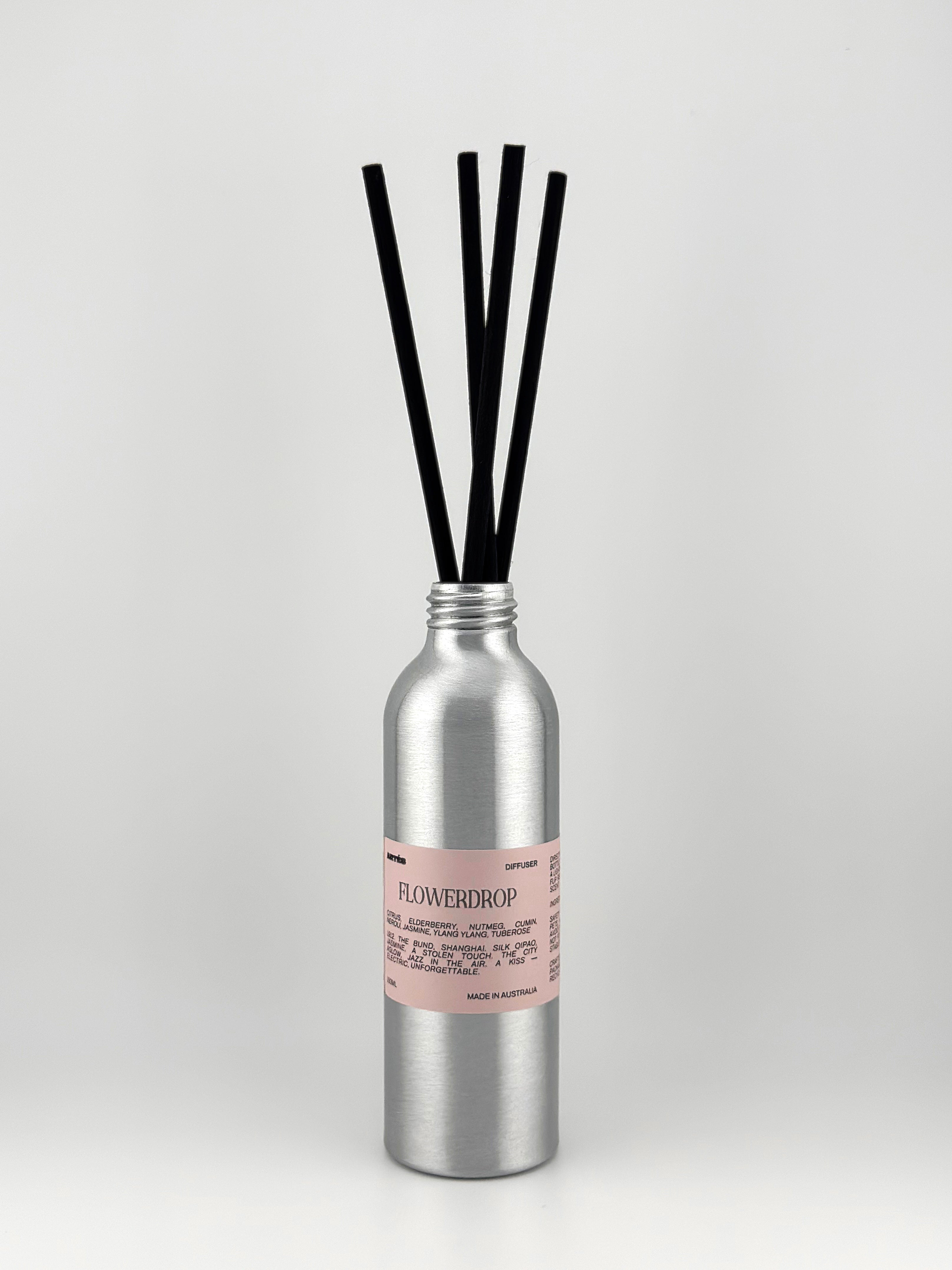 FLOWERDROP Reed Diffuser — Neroli, Jasmine & Tuberose, 250ml | ARTES