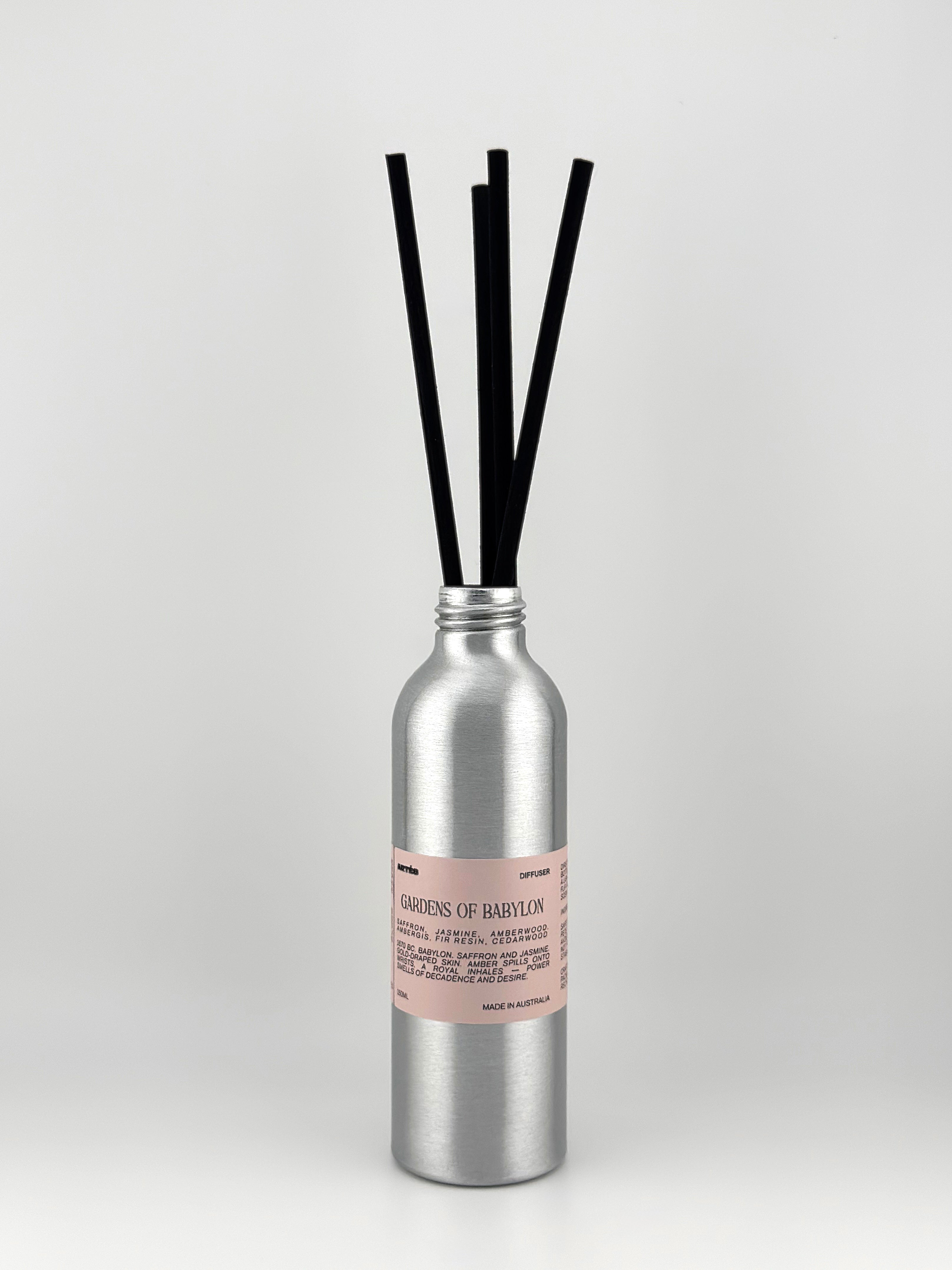 GARDENS OF BABYLON Reed Diffuser — saffron, jasmine & amber, 150ml | ARTES Australia