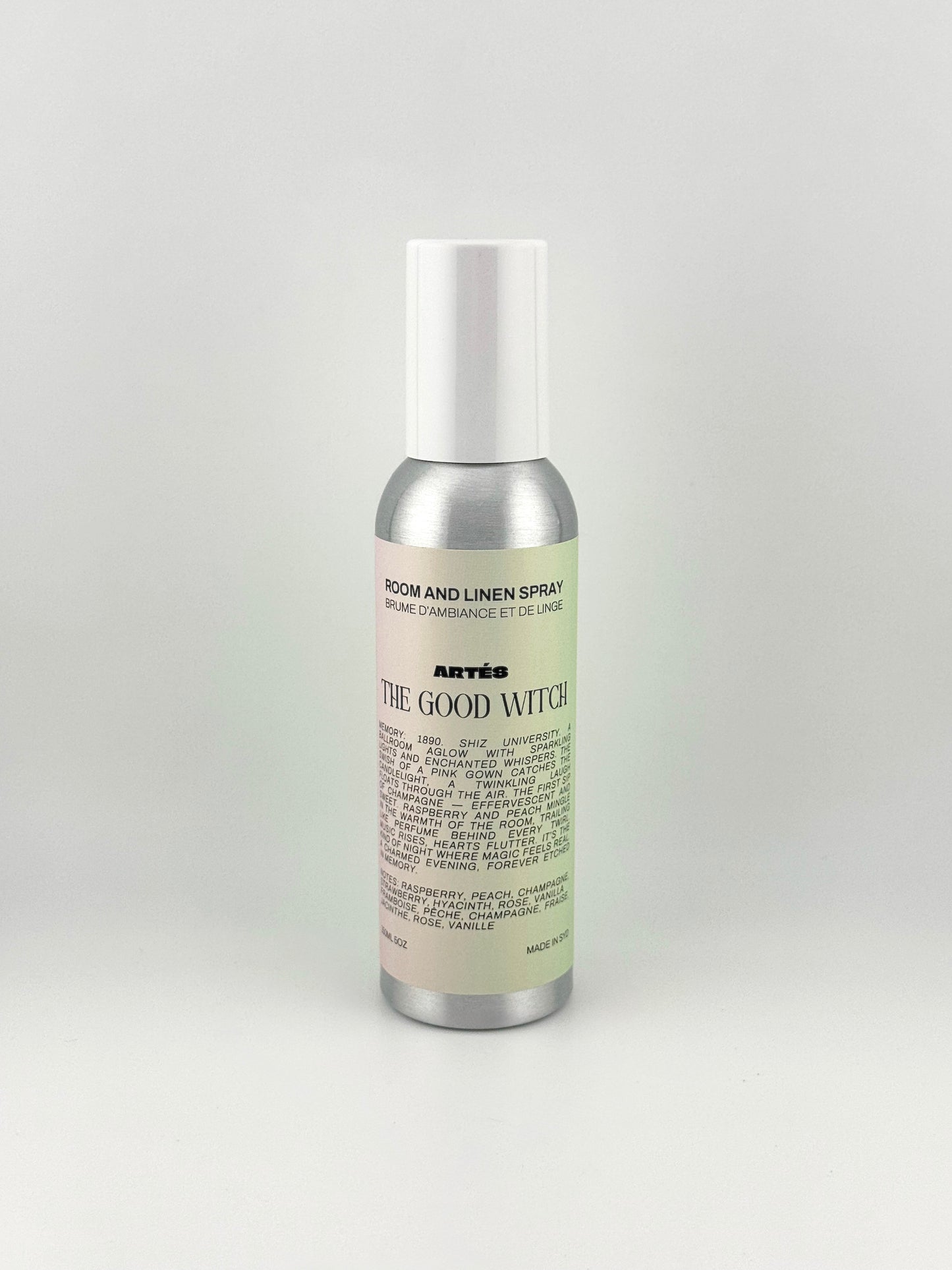 ARTES The Good Witch room and linen spray in signature aluminium bottle