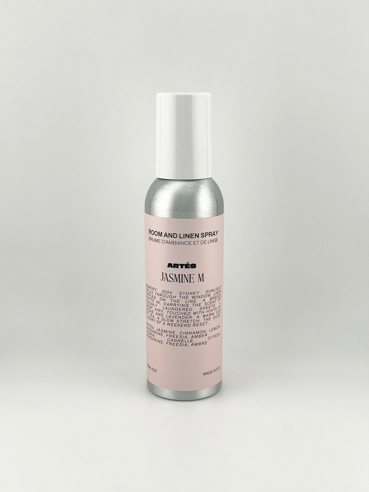 ARTES JASMINE M room and linen spray in signature aluminium bottle