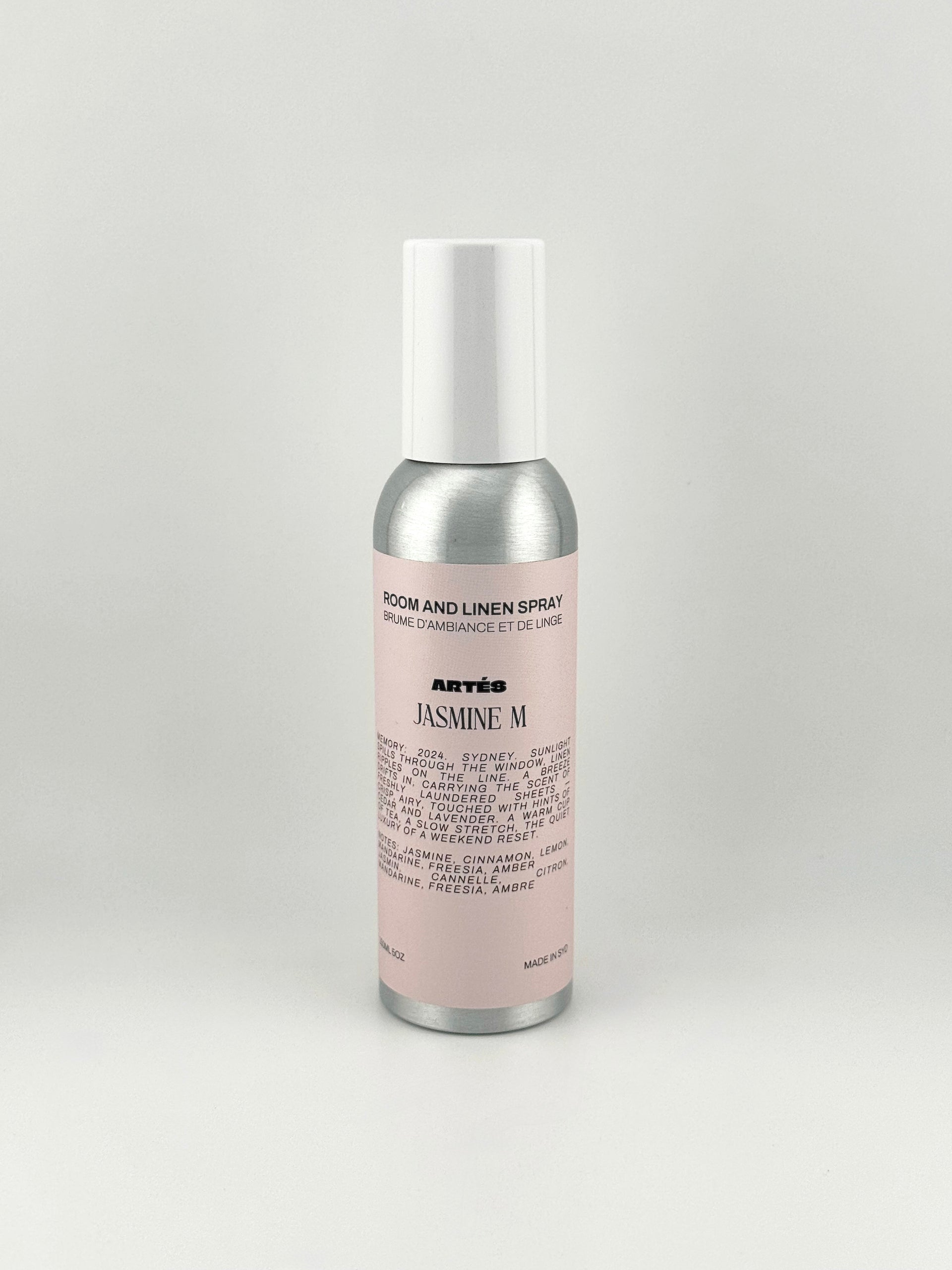 ARTES JASMINE M room and linen spray in signature aluminium bottle