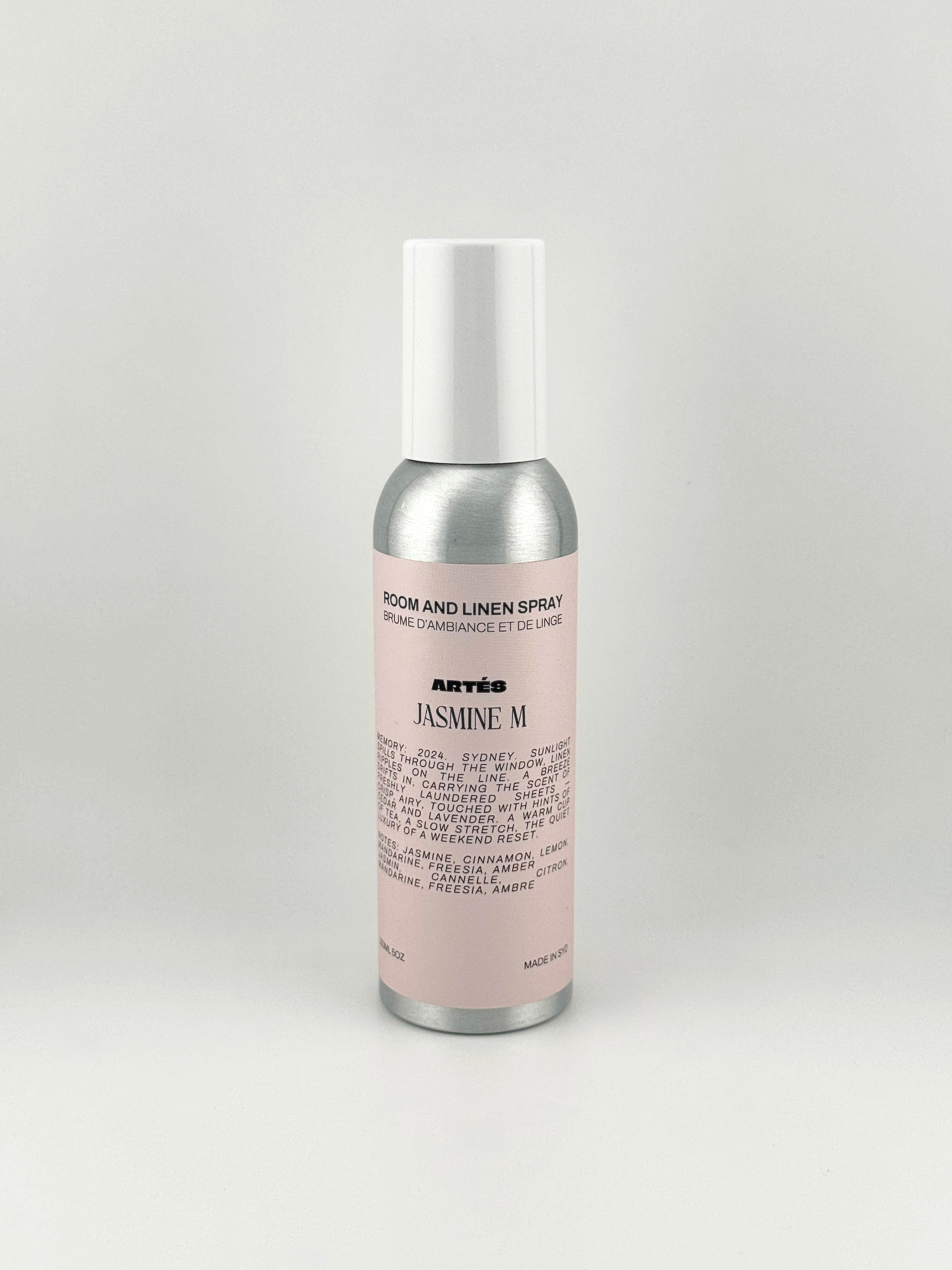 ARTES JASMINE M room and linen spray in signature aluminium bottle