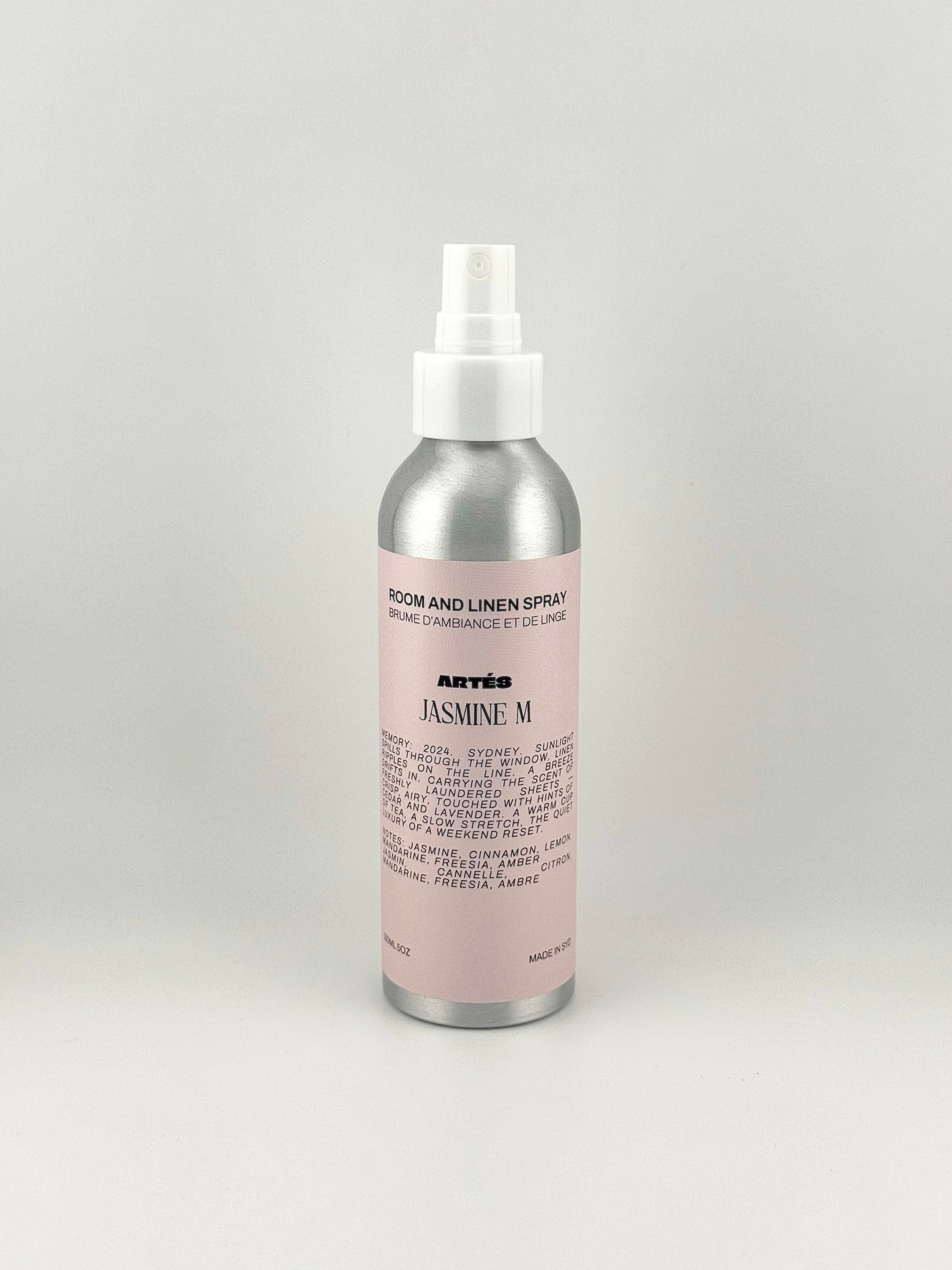 ARTES JASMINE M room and linen spray in signature aluminium bottle