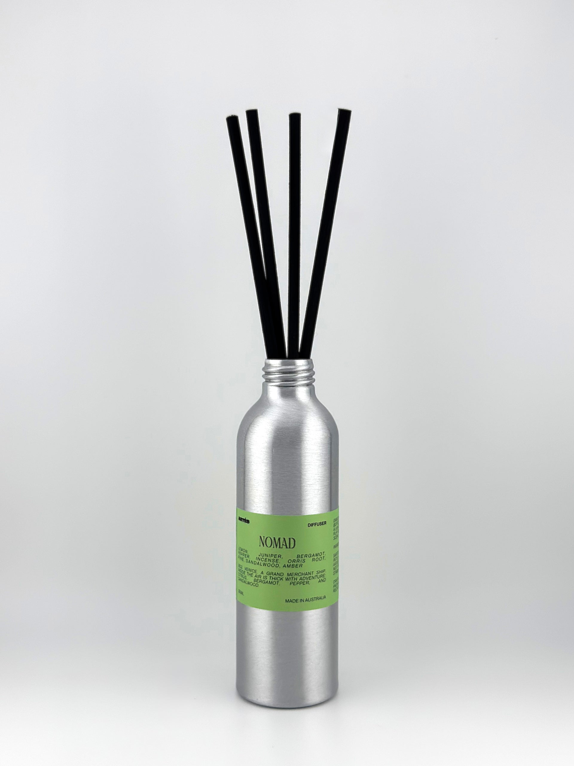 NOMAD Reed Diffuser — Lemon, Sandalwood & Amber, 150ml | ARTES Australia