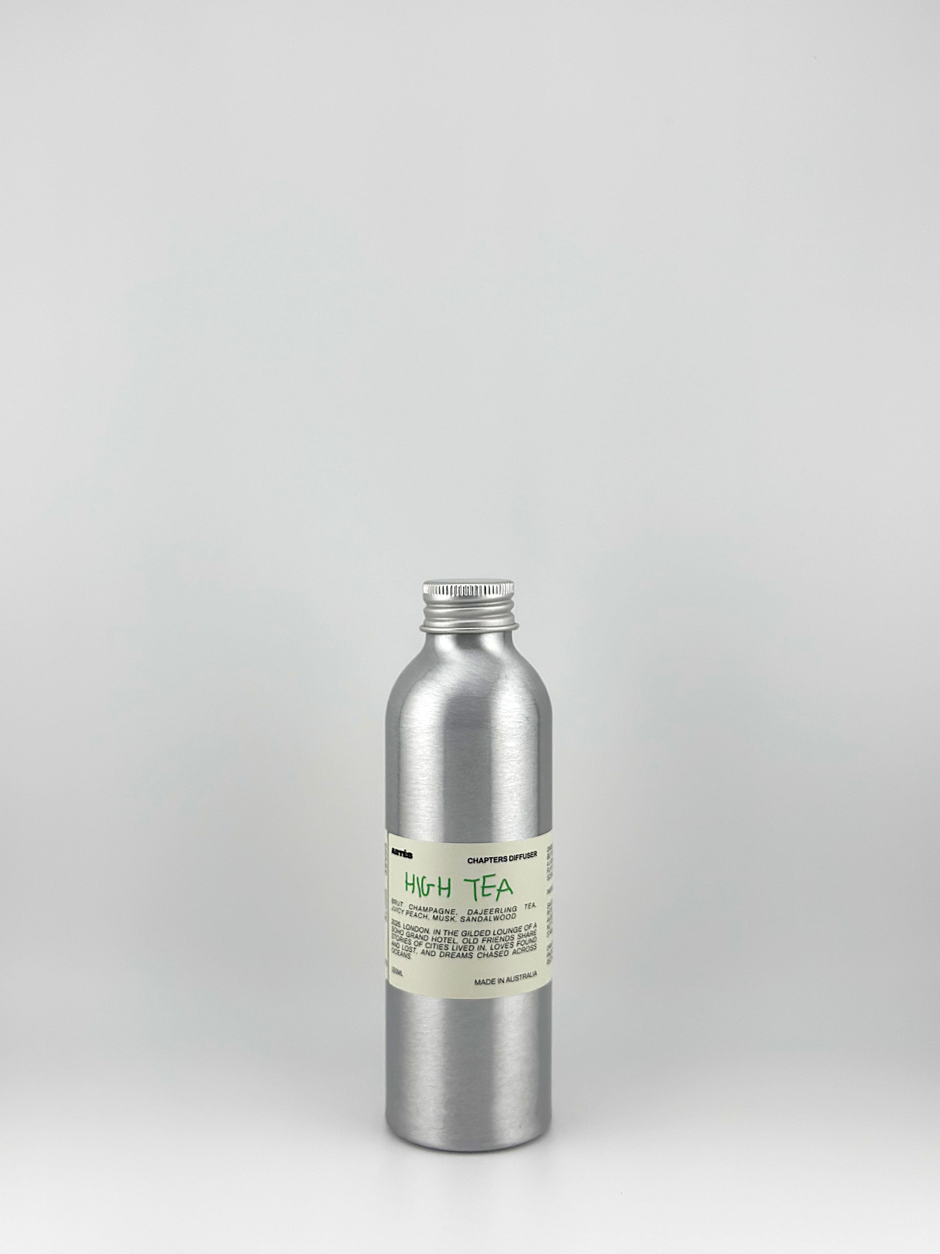 ARTES High Tea reed diffuser in signature aluminium vessel