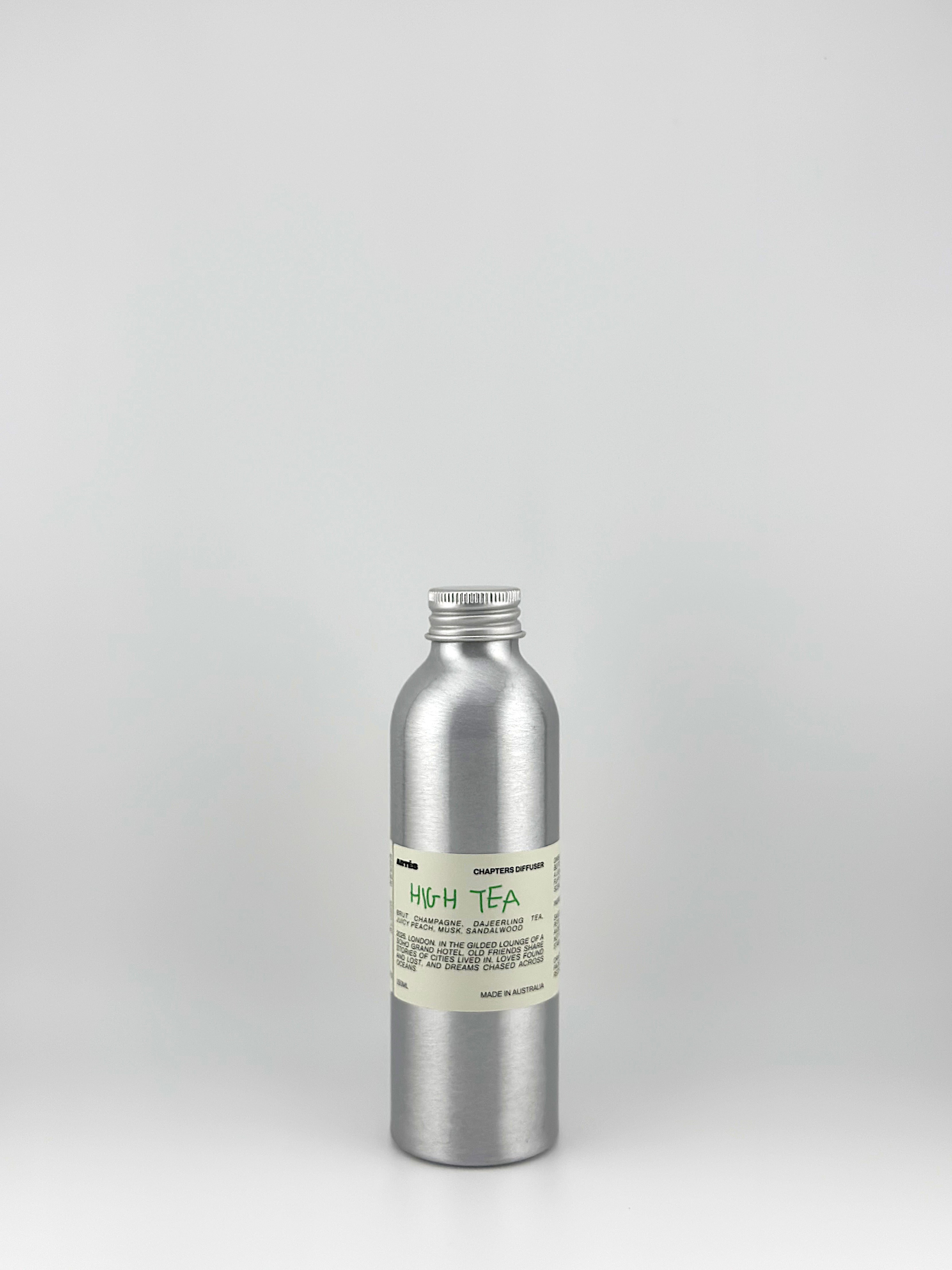 ARTES High Tea reed diffuser in signature aluminium vessel