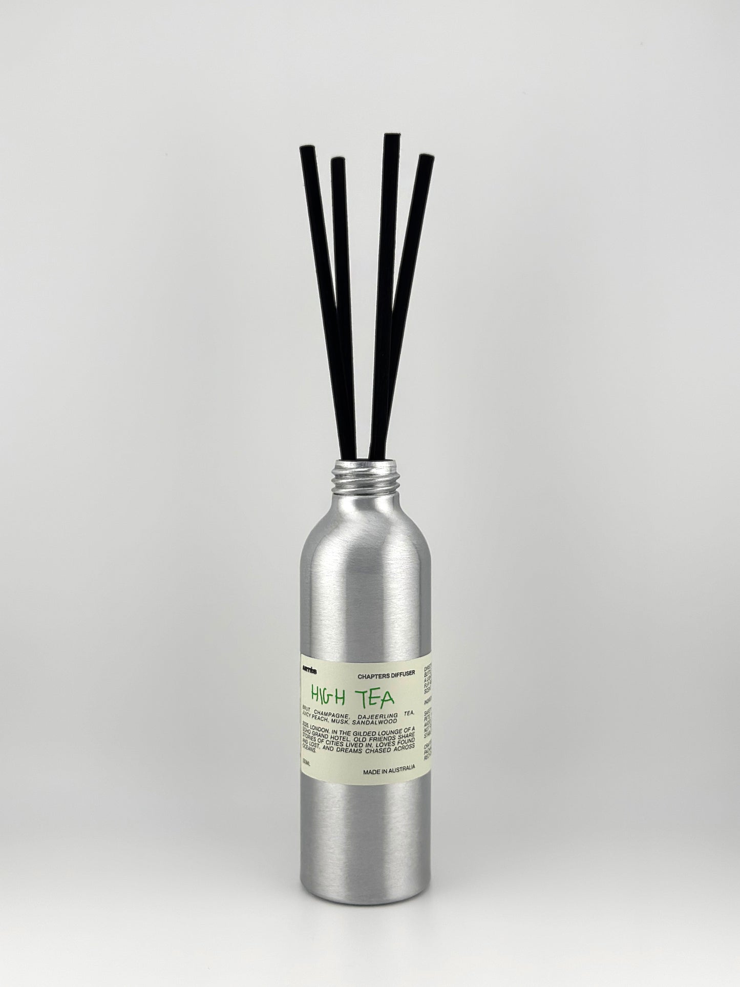 ARTES High Tea reed diffuser in signature aluminium vessel