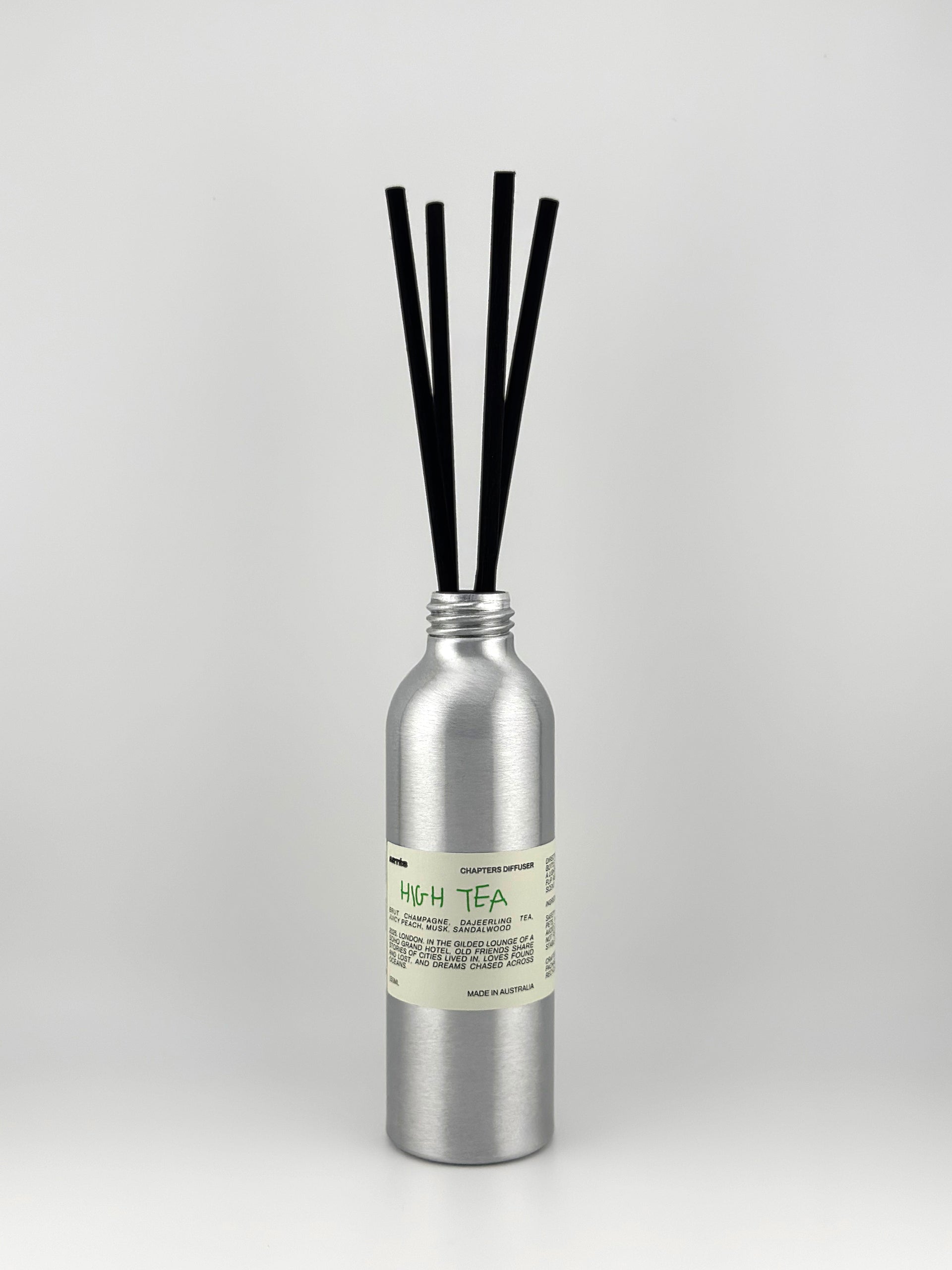 ARTES High Tea reed diffuser in signature aluminium vessel