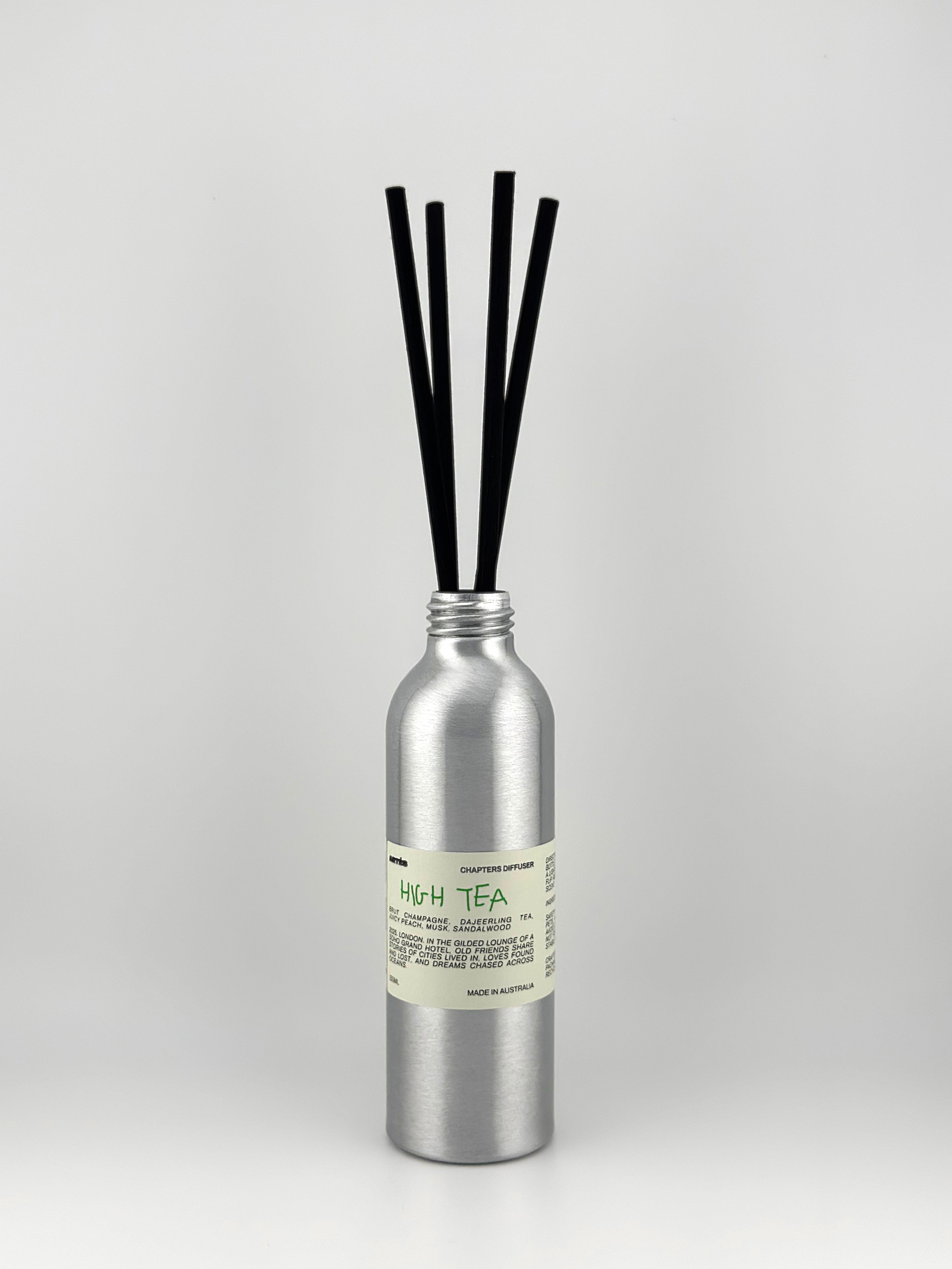 ARTES High Tea reed diffuser in signature aluminium vessel