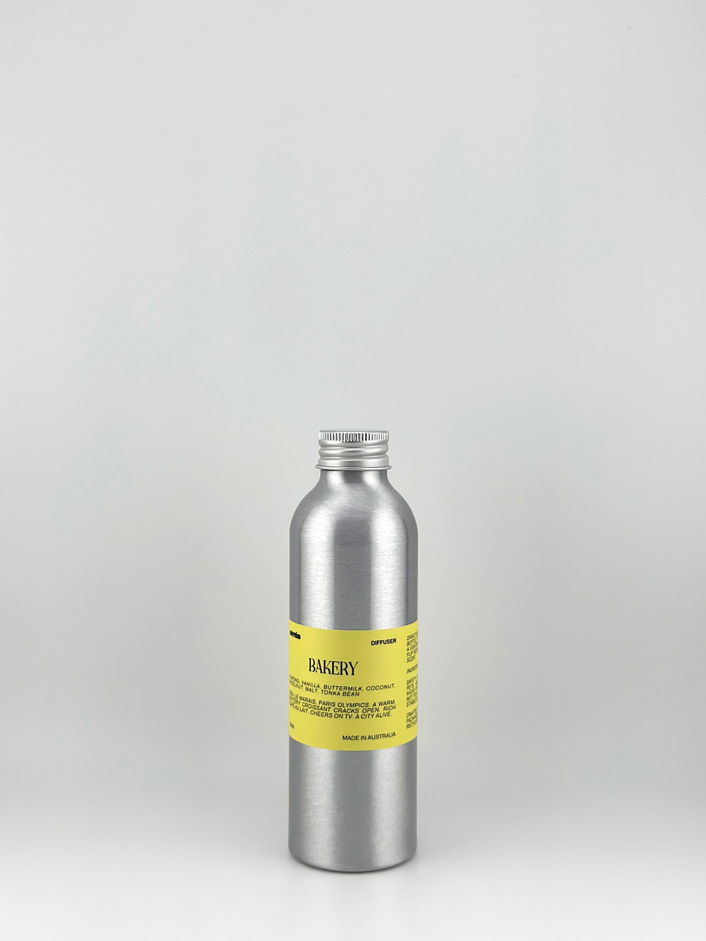 ARTES Bakery reed diffuser in signature aluminium vessel