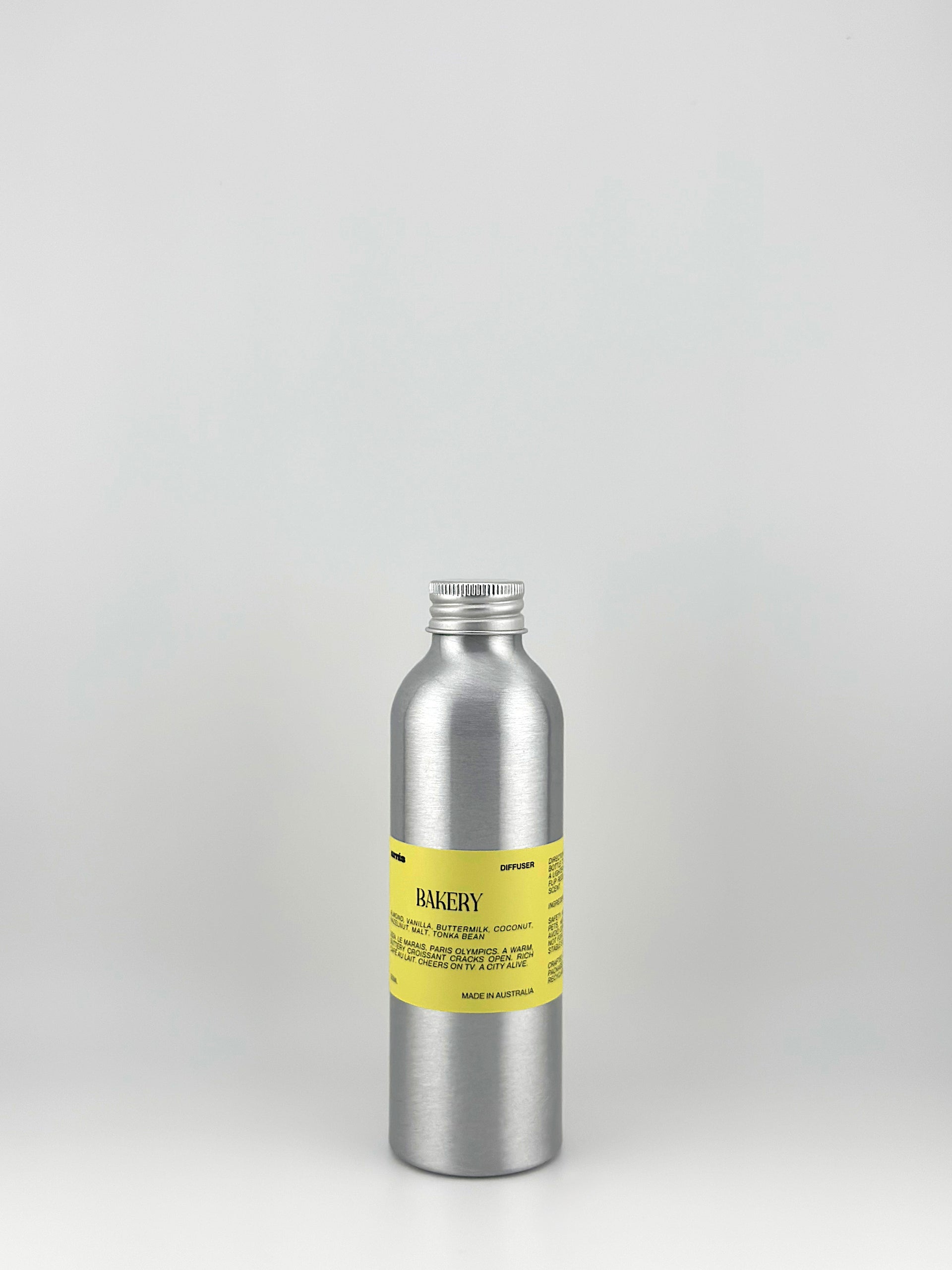 ARTES Bakery reed diffuser in signature aluminium vessel