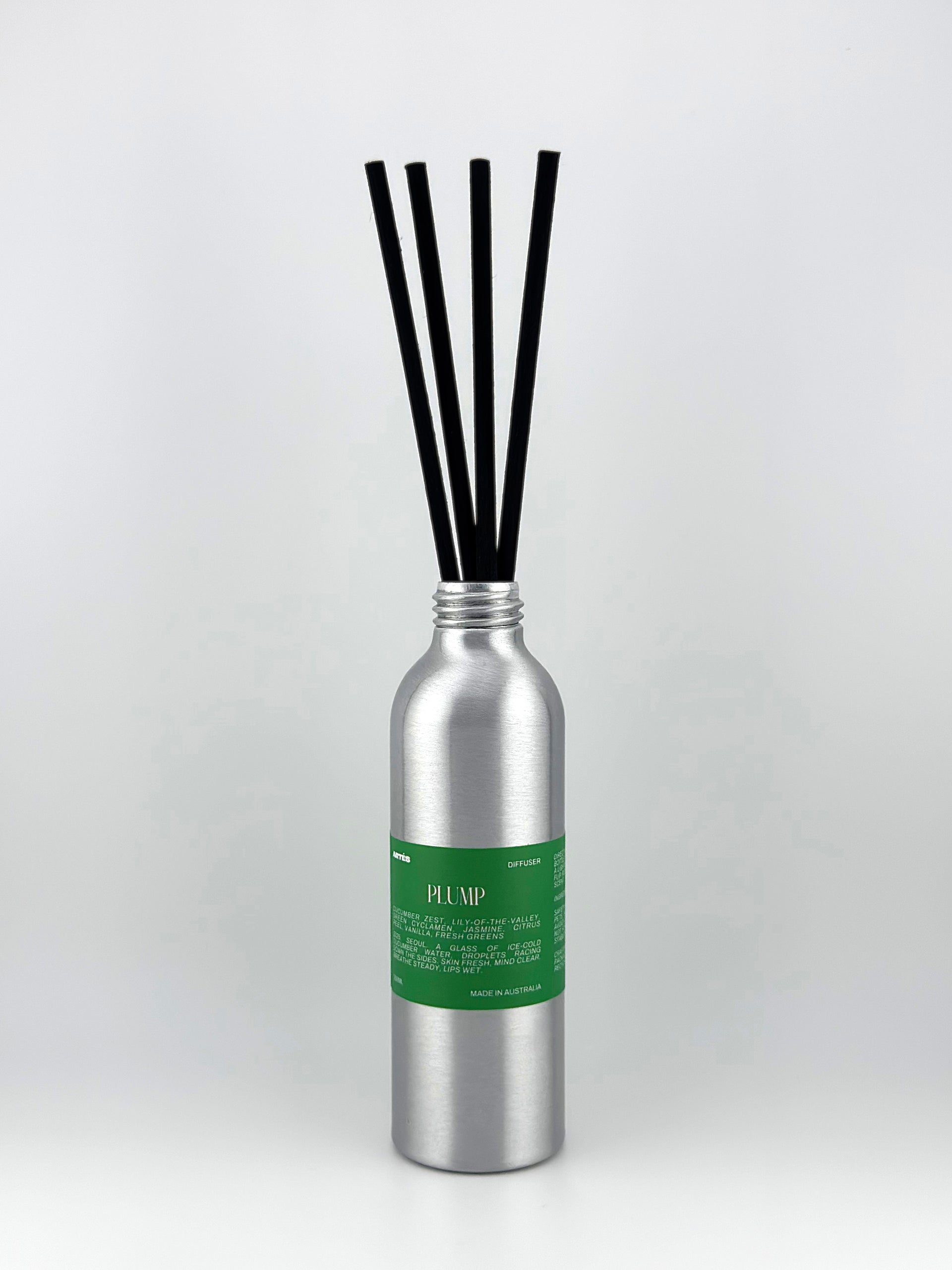 ARTES Plump reed diffuser in signature aluminium vessel