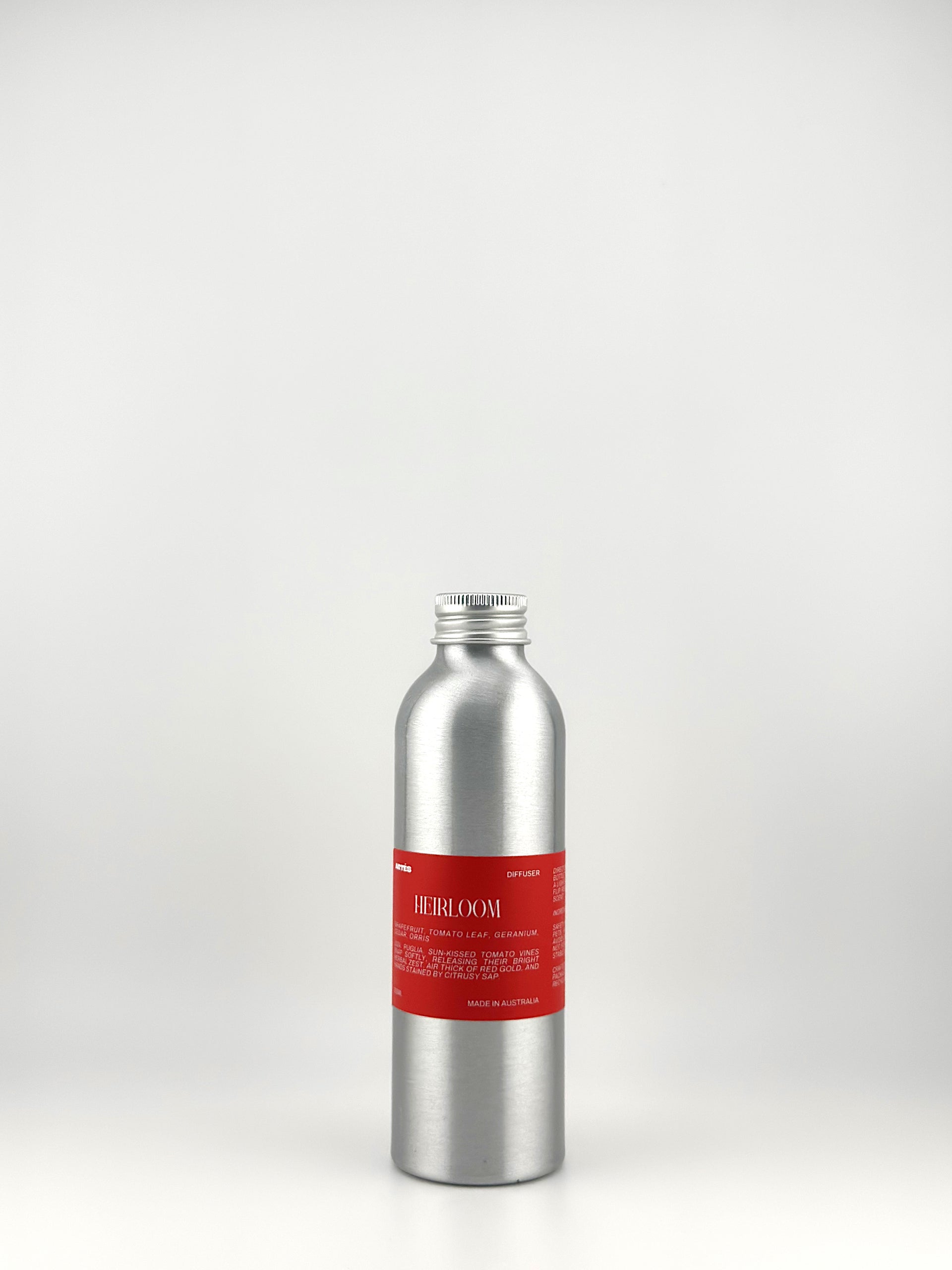 ARTES Heirloom reed diffuser in signature aluminium vessel