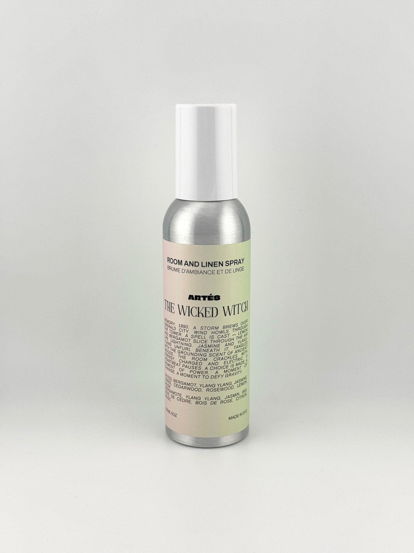 ARTES The Wicked Witch room and linen spray in signature aluminium bottle