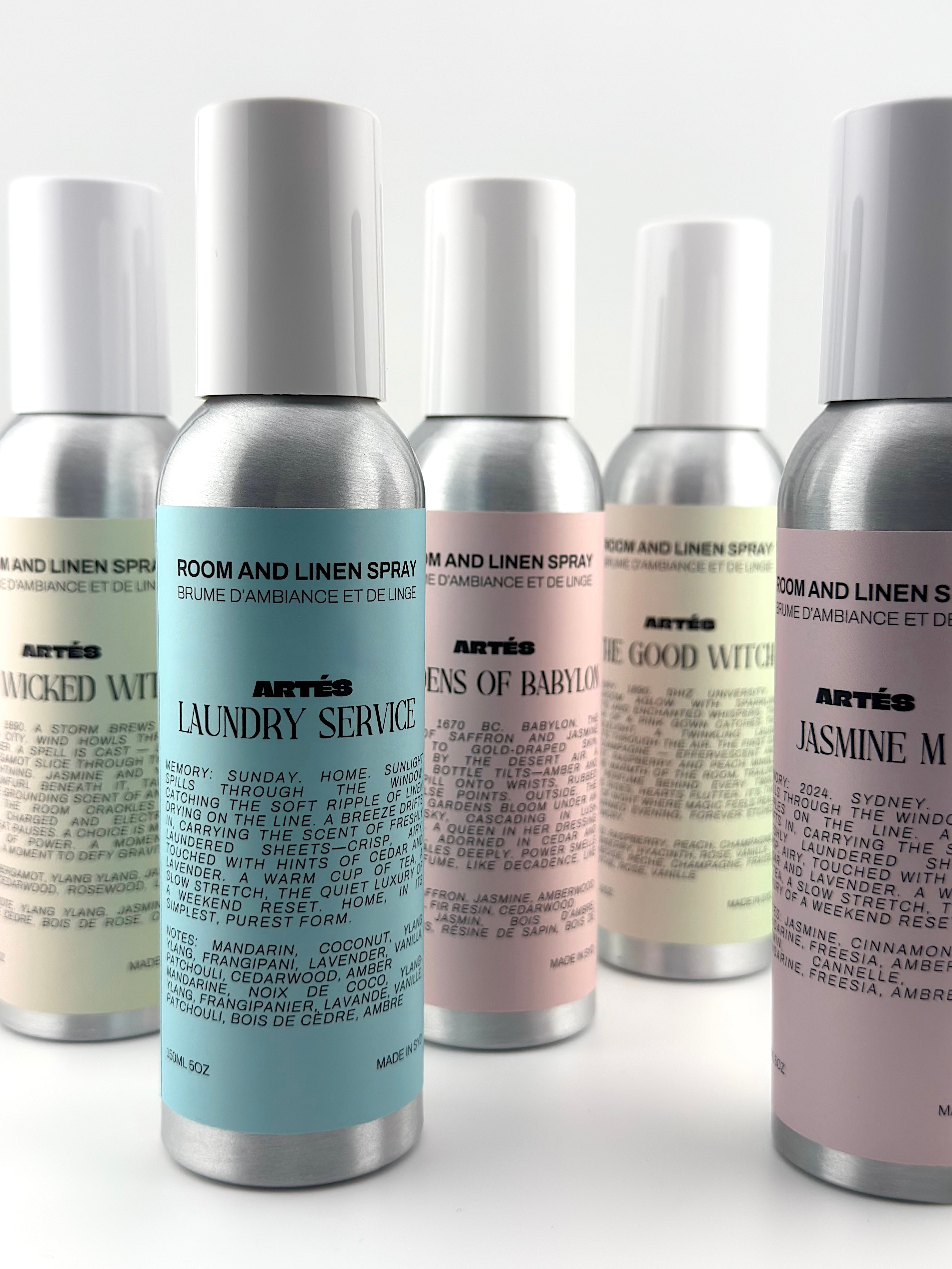 ARTES The Good Witch room and linen spray in signature aluminium bottle